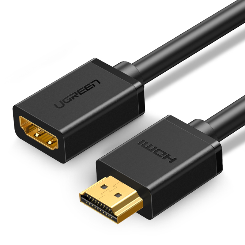 Industrial Grade HDMI Male to Female Extension Cable with Multi-Layer Shielding