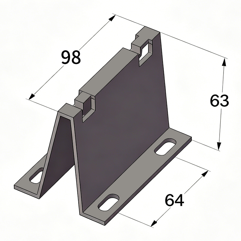 100mm Floor Mount Bracket 100mm Floor Mount Bracket